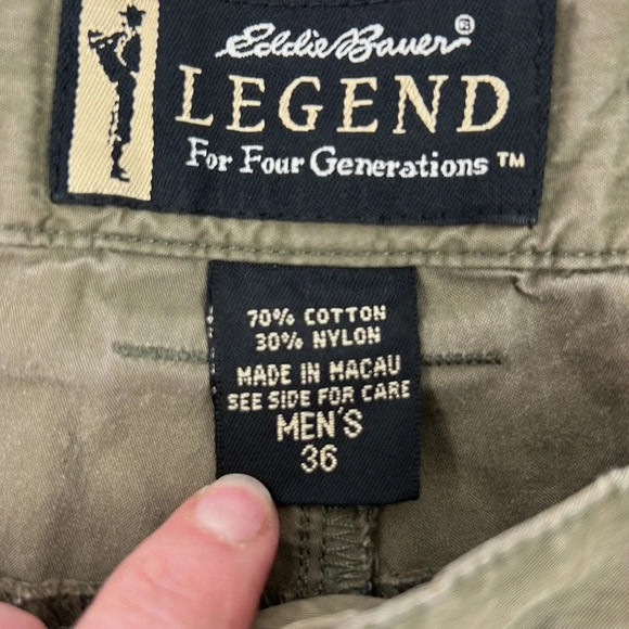 Eddie Bauer Men's Green  Legend Pack Short - Picture 4 of 11